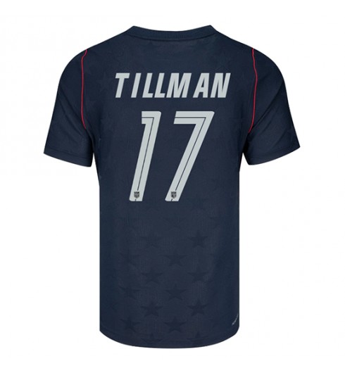 Yhdysvallat Malik Tillman #17 Vieraspaita MM-kisat 2026 Lyhythihainen Yhdysvallat Malik Tillman #17 Vieraspaita MM-kisat 2026 Lyhythihainen